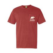 Alabama Women's Brush Strokes Comfort Colors Pocket Tee